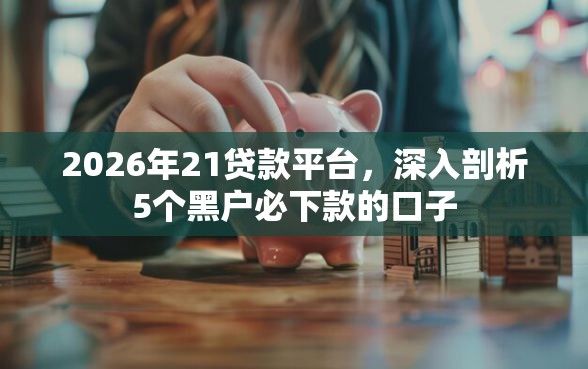 2026年21贷款平台，深入剖析5个黑户必下款的口子
