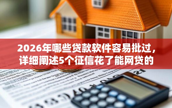 2026年哪些贷款软件容易批过，详细阐述5个征信花了能网贷的口子