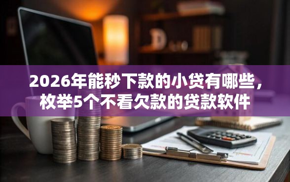 2026年能秒下款的小贷有哪些，枚举5个不看欠款的贷款软件
