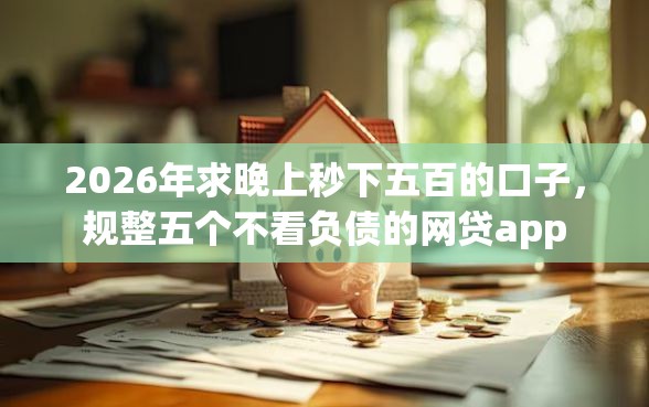2026年求晚上秒下五百的口子，规整五个不看负债的网贷app