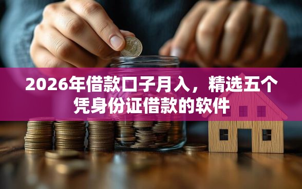 2026年借款口子月入，精选五个凭身份证借款的软件