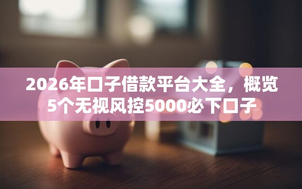 2026年口子借款平台大全，概览5个无视风控5000必下口子