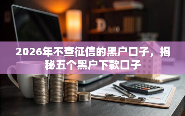 2026年不查征信的黑户口子，揭秘五个黑户下款口子