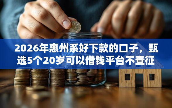 2026年惠州系好下款的口子，甄选5个20岁可以借钱平台不查征信的口子