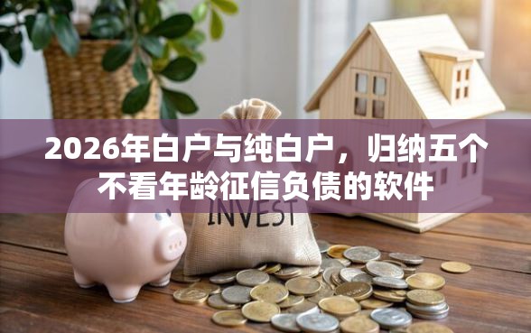 2026年白户与纯白户，归纳五个不看年龄征信负债的软件