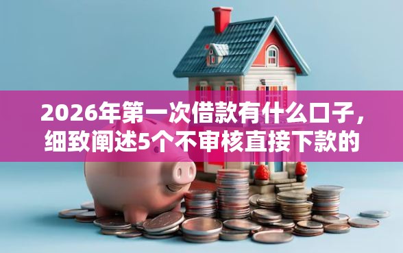 2026年第一次借款有什么口子，细致阐述5个不审核直接下款的口子