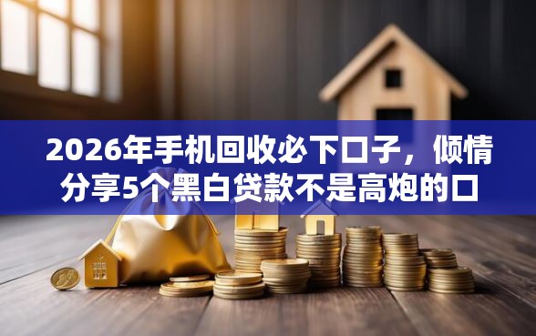 2026年手机回收必下口子，倾情分享5个黑白贷款不是高炮的口子