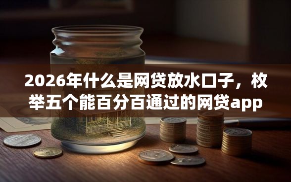 2026年什么是网贷放水口子，枚举五个能百分百通过的网贷app