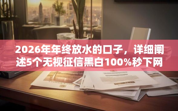 2026年年终放水的口子，详细阐述5个无视征信黑白100%秒下网贷口子