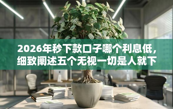 2026年秒下款口子哪个利息低，细致阐述五个无视一切是人就下款的口子
