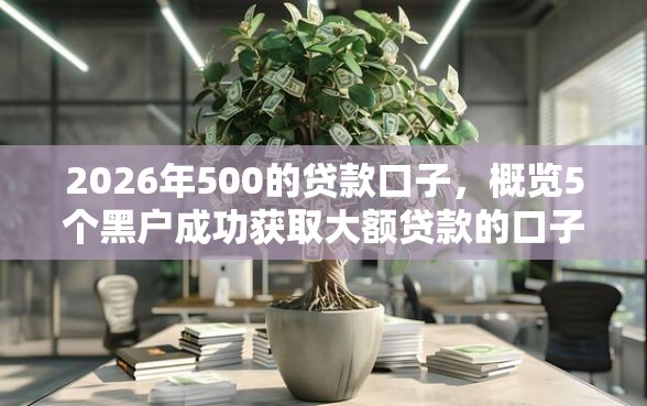 2026年500的贷款口子，概览5个黑户成功获取大额贷款的口子