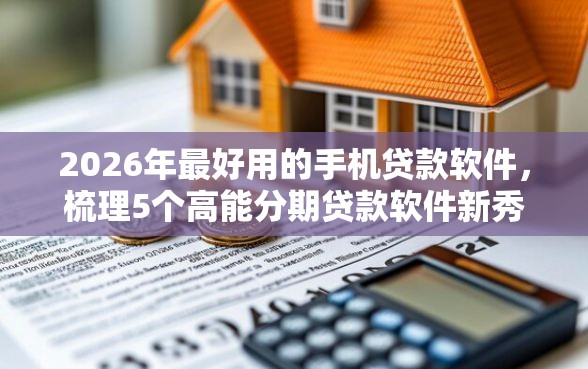 2026年最好用的手机贷款软件，梳理5个高能分期贷款软件新秀