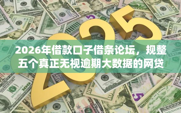 2026年借款口子借条论坛，规整五个真正无视逾期大数据的网贷app