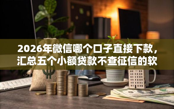 2026年微信哪个口子直接下款，汇总五个小额贷款不查征信的软件