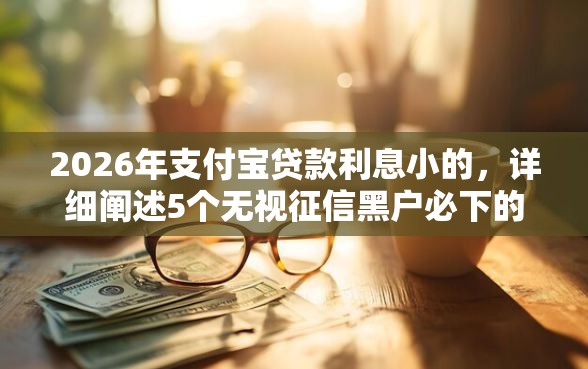 2026年支付宝贷款利息小的，详细阐述5个无视征信黑户必下的贷款口子