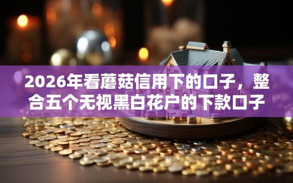 2026年看蘑菇信用下的口子，整合五个无视黑白花户的下款口子