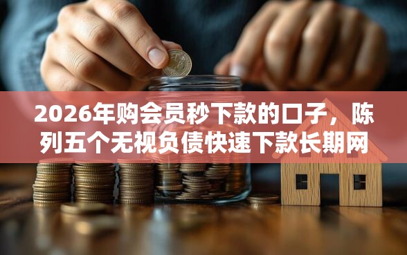2026年购会员秒下款的口子，陈列五个无视负债快速下款长期网贷的软件