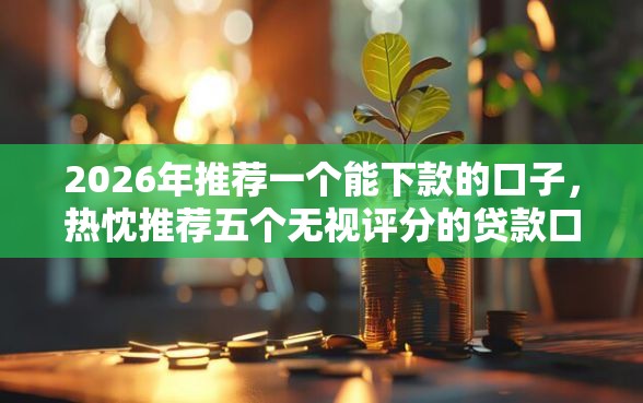2026年推荐一个能下款的口子，热忱推荐五个无视评分的贷款口子