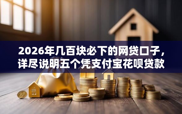 2026年几百块必下的网贷口子，详尽说明五个凭支付宝花呗贷款的口子