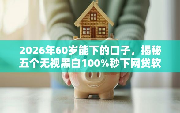 2026年60岁能下的口子，揭秘五个无视黑白100%秒下网贷软件