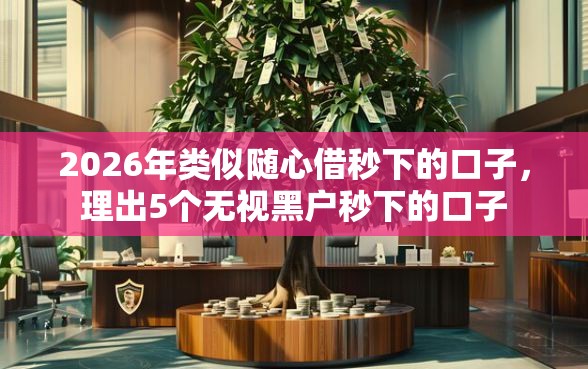 2026年类似随心借秒下的口子，理出5个无视黑户秒下的口子