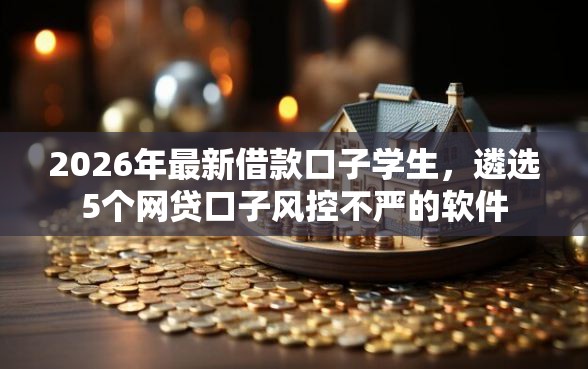2026年最新借款口子学生，遴选5个网贷口子风控不严的软件