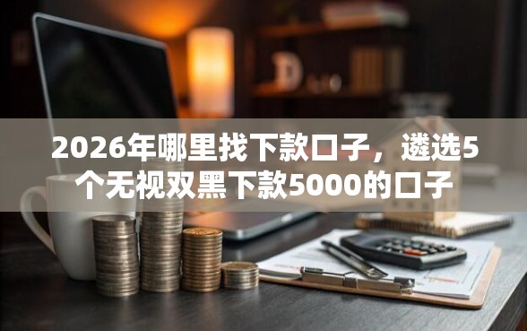 2026年哪里找下款口子，遴选5个无视双黑下款5000的口子