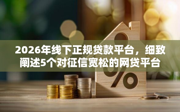2026年线下正规贷款平台，细致阐述5个对征信宽松的网贷平台