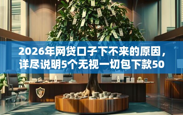 2026年网贷口子下不来的原因，详尽说明5个无视一切包下款5000秒下款的口子