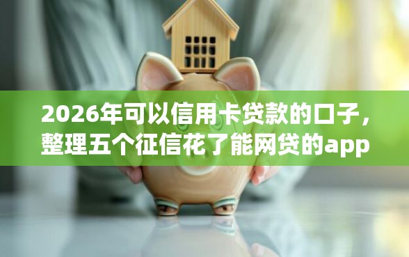2026年可以信用卡贷款的口子，整理五个征信花了能网贷的app