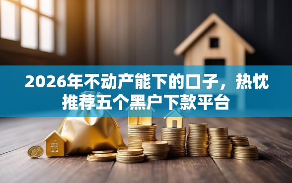 2026年不动产能下的口子，热忱推荐五个黑户下款平台