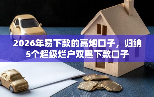 2026年易下款的高炮口子，归纳5个超级烂户双黑下款口子
