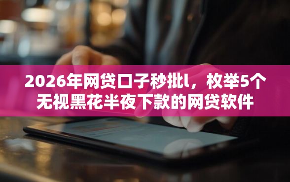 2026年网贷口子秒批l，枚举5个无视黑花半夜下款的网贷软件