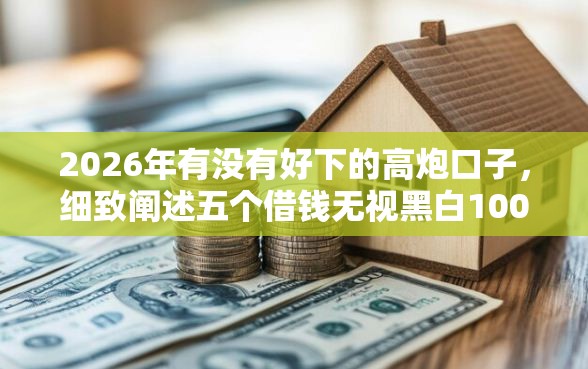 2026年有没有好下的高炮口子，细致阐述五个借钱无视黑白100%秒下口子