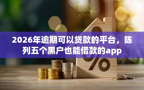 2026年逾期可以贷款的平台，陈列五个黑户也能借款的app
