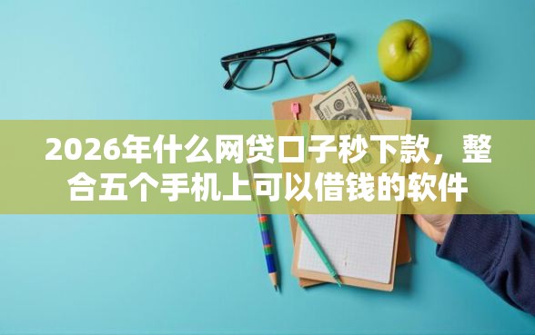 2026年什么网贷口子秒下款，整合五个手机上可以借钱的软件