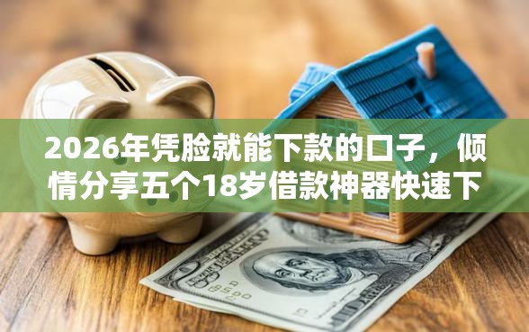 2026年凭脸就能下款的口子，倾情分享五个18岁借款神器快速下款软件