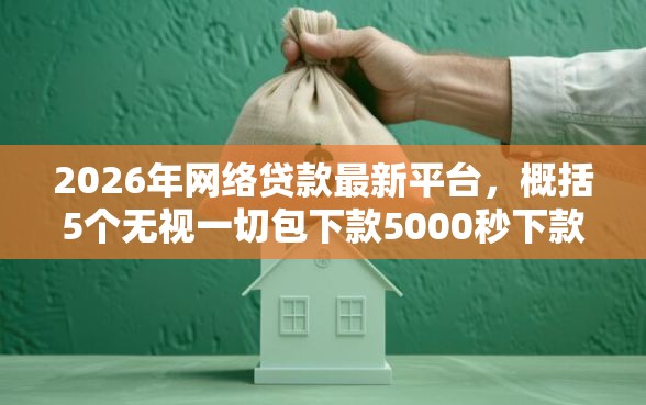 2026年网络贷款最新平台，概括5个无视一切包下款5000秒下款的软件