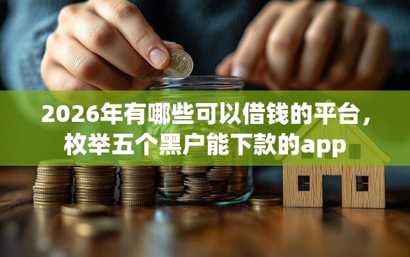 2026年有哪些可以借钱的平台，枚举五个黑户能下款的app