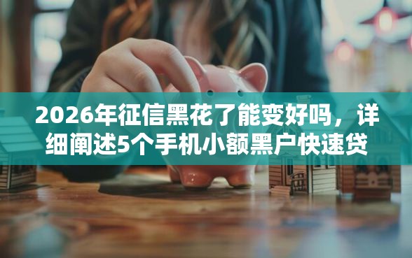 2026年征信黑花了能变好吗，详细阐述5个手机小额黑户快速贷款平台