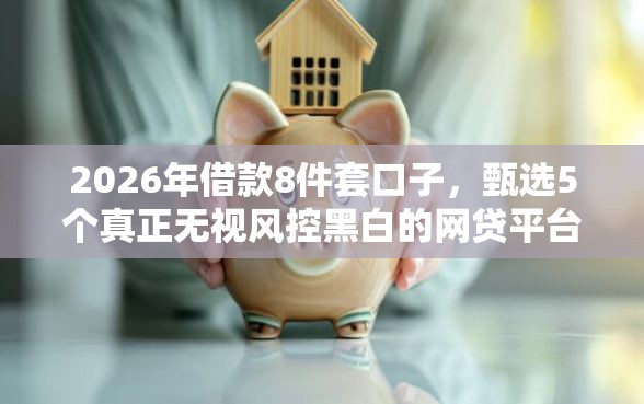 2026年借款8件套口子，甄选5个真正无视风控黑白的网贷平台