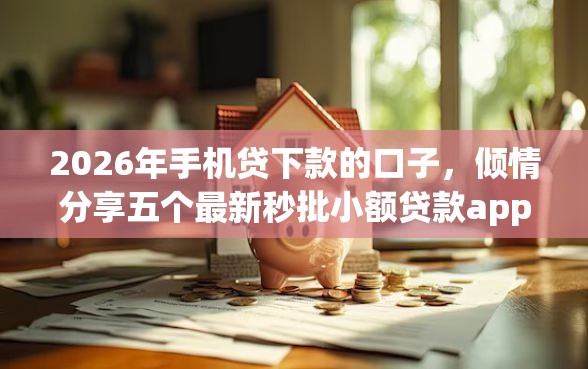 2026年手机贷下款的口子，倾情分享五个最新秒批小额贷款app