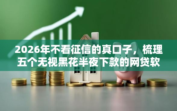 2026年不看征信的真口子，梳理五个无视黑花半夜下款的网贷软件