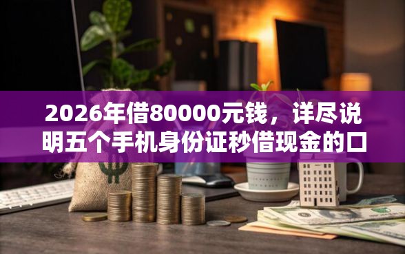 2026年借80000元钱，详尽说明五个手机身份证秒借现金的口子