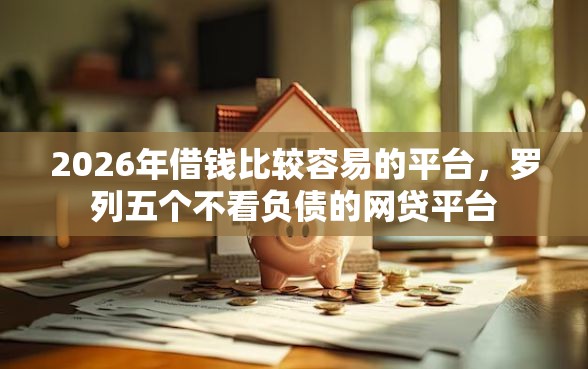 2026年借钱比较容易的平台，罗列五个不看负债的网贷平台