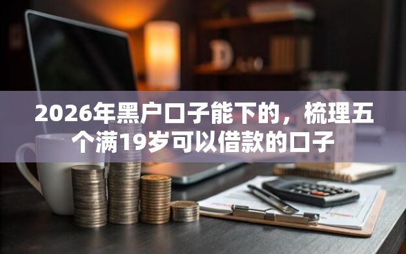 2026年黑户口子能下的，梳理五个满19岁可以借款的口子