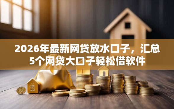 2026年最新网贷放水口子，汇总5个网贷大口子轻松借软件