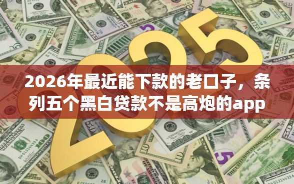 2026年最近能下款的老口子,条列五个黑白贷款不是高炮的app 2026年最近能下款的老口子,条列五个黑白贷款不是高炮的app