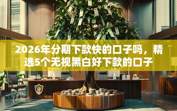 2026年分期下款快的口子吗，精选5个无视黑白好下款的口子