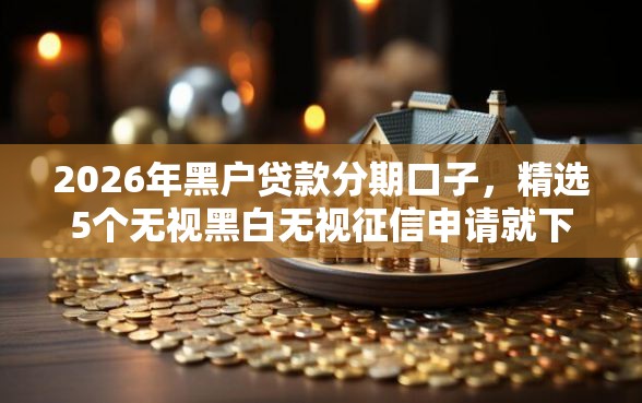 2026年黑户贷款分期口子，精选5个无视黑白无视征信申请就下款的口子